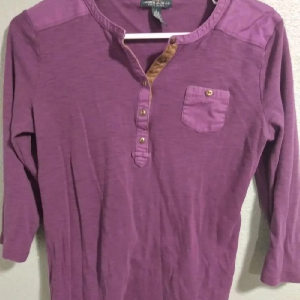 Ralph Lauren large purple long sleeve